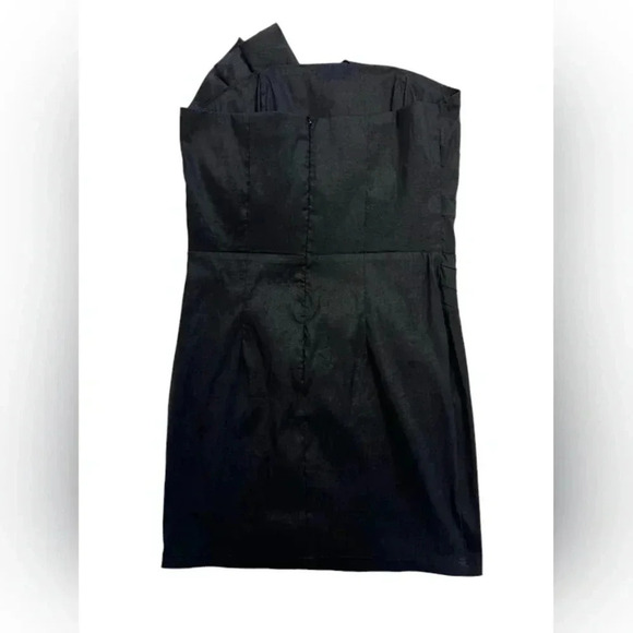 Daisy Black Mini Strapless Dress Size Medium - Picture 5 of 7